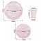 75 Pink White Vintage Floral Paper Plates Cups Party Event Tableware Decorations